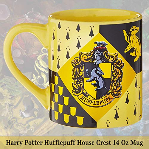 Silver Buffalo Harry Potter Hufflepuff House Crest Ceramic Mug, 14 Ounces | The Storepaperoomates Retail Market - Fast Affordable Shopping