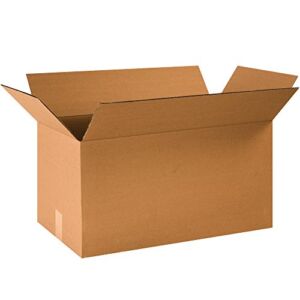 BOX USA 20 Pack of Long Corrugated Cardboard Boxes, 24″ L x 12″ W x 12″ H, Kraft, Shipping, Packing and Moving