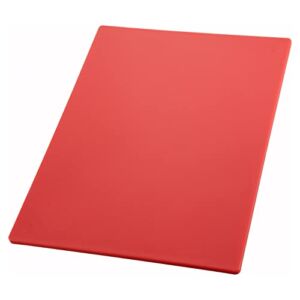Winco Heavy-Duty Plastic Cutting Board, 15″ x 20″ x 1/2″, Red