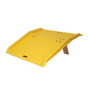 Eagle 1795 High Density Polyethylene Portable Dockplate, Yellow, 750 lbs Load Capacity, 36″ Length, 35″ Width, 5″ Height
