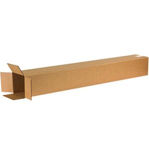 Boxes Fast BF6648 Tall Cardboard Boxes, 6″ x 6″ x 48″, Single Wall Corrugated, for Moving, Shipping, Packing or Storage, Kraft (Pack of 25)