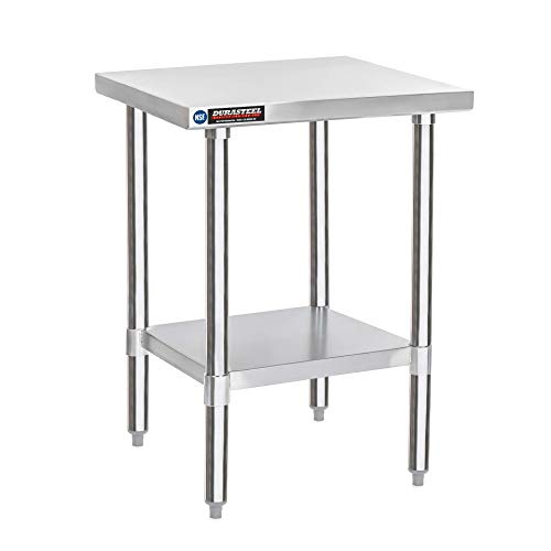 Food Prep Stainless Steel Table – DuraSteel 30 x 18 Inch Commercial Metal Workbench with Adjustable Under Shelf – NSF Certified – For Restaurant, Warehouse, Home, Kitchen, Garage | The Storepaperoomates Retail Market - Fast Affordable Shopping