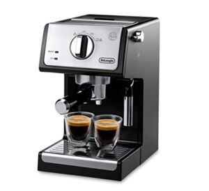 De’Longhi A-3220-RMB Espresso Cappuccino Maker Manual Frother, 9.6 x 7.2 x 11.9, Black