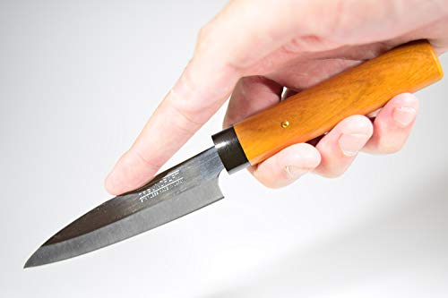 Seki Japan Professional Fruit Knife, Small Peeling Knife, Point Ended, 3.7-inch Stainless Steel Blade with Wooden Handle and Point Ended Sheath, for Kitchen and Outdoor | The Storepaperoomates Retail Market - Fast Affordable Shopping