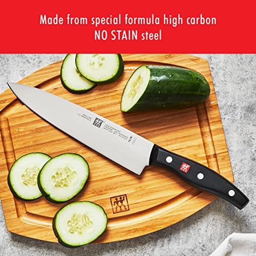 ZWILLING Twin Signature 7-Piece German Knife Set with Block, Razor-Sharp, Made in Company-Owned German Factory with Special Formula Steel perfected for almost 300 Years, Dishwasher Safe | The Storepaperoomates Retail Market - Fast Affordable Shopping