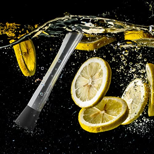 GEONOMIA Muddler for Cocktails – 8 Inch Stainless Steel Cocktail Muddler with Grooved Nylon Head – Fruit Crusher for Creating Delicious Mojitos and Other Fruit Based Drinks | The Storepaperoomates Retail Market - Fast Affordable Shopping
