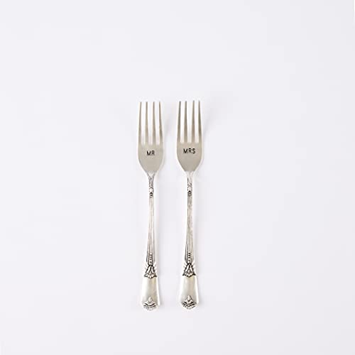 Mud Pie Plate & Fork Set MRS. Plate, Fork, White | The Storepaperoomates Retail Market - Fast Affordable Shopping