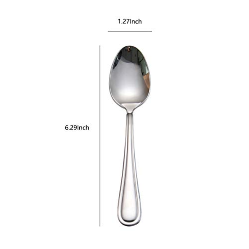 dearithe Teaspoons Set of 8,Stainless Steel Tea Spoons,Sugar Measuring Coffe Spoon Silverware,6.29 Inches,For Home, Kitchen,Bar, Dishwasher Safe | The Storepaperoomates Retail Market - Fast Affordable Shopping