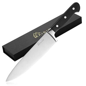 MAIRICO Ultra Sharp Premium 8-inch Stainless Steel Chef Knife – All-purpose Kitchen Knife for Slicing, Cutting, Mincing, Chopping Vegetables, Meat, Chicken, Turkey, BBQ, Brisket, Sashimi