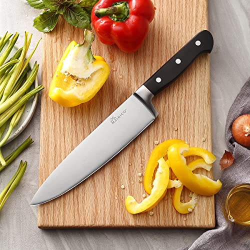 MAIRICO Ultra Sharp Premium 8-inch Stainless Steel Chef Knife – All-purpose Kitchen Knife for Slicing, Cutting, Mincing, Chopping Vegetables, Meat, Chicken, Turkey, BBQ, Brisket, Sashimi | The Storepaperoomates Retail Market - Fast Affordable Shopping