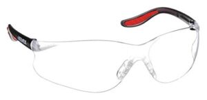 Clear HC/PC Lens, Black Temples/Red Tips