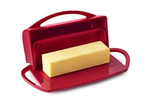 Better Dish Flip-Top Butter Dish without Spreader (Red)
