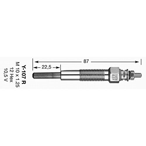 NGK (1229) Y-107R Glow Plug, Pack of 1 | The Storepaperoomates Retail Market - Fast Affordable Shopping