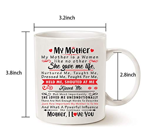 Mothers Day Gifts-She Gave Me Life-Birthday Gifts For Women From Daughter, Son-Best Gifts For Mom-Ceramic Coffee Mugs -11 OZ Fun & Cool Novelty Coffee Cup | The Storepaperoomates Retail Market - Fast Affordable Shopping