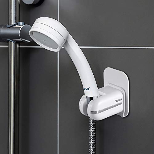 Gaoyu Adjustable Handheld Shower Head Holder Bracket, Plastic Bathroom 3M Adhesive Showerhead Adapter, Waterproof, Wall Mounted, Universal Showering Components – NO TOOLS REQUIRED | The Storepaperoomates Retail Market - Fast Affordable Shopping