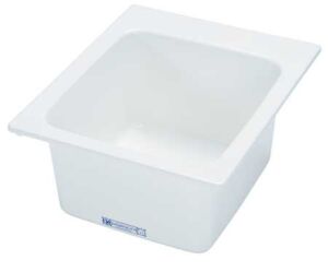 Drop-In Utility Sink, Fiberglass White, Bowl Size 20″ x 17″