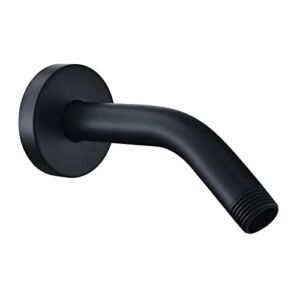 Wall Mounted Extention Shower Arm (Sold with Shower Arm Flange) Replacement for Delta U4993-BL 6-inches, Matte Black