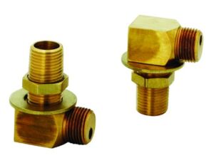 T&S Brass B-0230-K Installation Kit for B-0230 Style Faucets. Two short elbows, nipples, lock nuts and washers that provide 1/2″ NPT male inlet and outlet when assembled