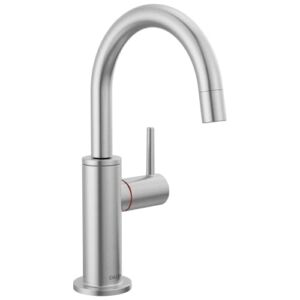 DELTA FAUCET Contemporary Round Instant Hot Water Dispenser, Arctic Stainless