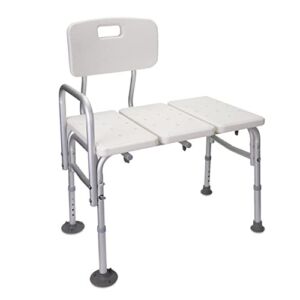 evekare Over Bath Tub Transfer Support / Seat / Board | Bath Aid for Disabled, Seniors, Aging Adults | Large Seating Area, Fits Most Bath Sizes, Dual Purpose | Support up to 250 Ibs / 114 kg