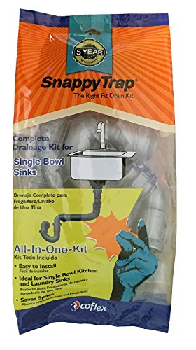 Snappy Trap 1 1/2″ Drain Kit for Single Kitchen Sinks, Bar Sinks and Laundry Sinks | The Storepaperoomates Retail Market - Fast Affordable Shopping