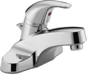 Peerless Centerset Bathroom Faucet Chrome, Bathroom Sink Faucet, Single Handle, Drain Assembly, Chrome P136LF