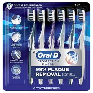 Oral-B Pro Crossaction Health All In One Soft Toothbrushes, 6 Count