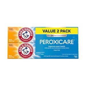 ARM & HAMMER Peroxicare Toothpaste, TWIN PACK (Contains Two 6oz Tubes) âââ€š¬ââ‚¬Å“ Clean Mint- Fluoride Toothpaste