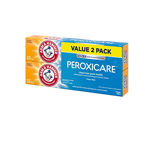 ARM & HAMMER Peroxicare Toothpaste, TWIN PACK (Contains Two 6oz Tubes) âââ€š¬ââ‚¬Å“ Clean Mint- Fluoride Toothpaste | The Storepaperoomates Retail Market - Fast Affordable Shopping