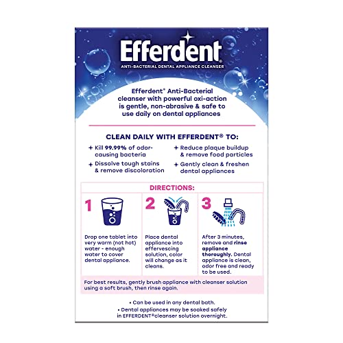 Efferdent Retainer & Denture Cleaner Tablets, Complete Clean , 126 Count | The Storepaperoomates Retail Market - Fast Affordable Shopping