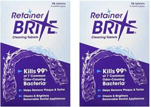 Retainer Brite Retainer brite -6 months supply- 2 boxes pack -192 tablets , 192 Count