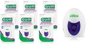GUM – 10070942302408 Expanding Dental Floss, 43.3 Yards (Pack of 6)