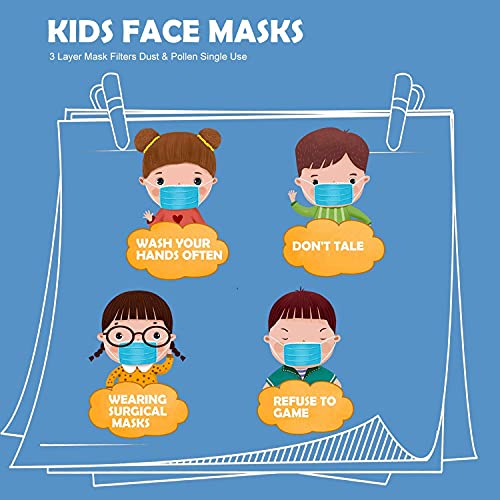 Sheal Colour Kids Disposable Face Masks (100 Pack) For Children | The Storepaperoomates Retail Market - Fast Affordable Shopping