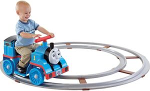 Power Wheels Thomas and Friends Thomas vehicle with track, 6V battery-powered ride-on toy train for toddlers ages 1 to 3 years [Amazon Exclusive]