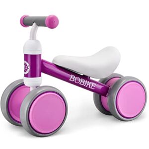 Baby Balance Bike Toys for 1 Year Old Gifts Boys Girls 10-24 Months Kids Toy Toddler Best First Birthday Gift Children Walker No Pedal Infant 4 Wheels Bicycle … (Purple)