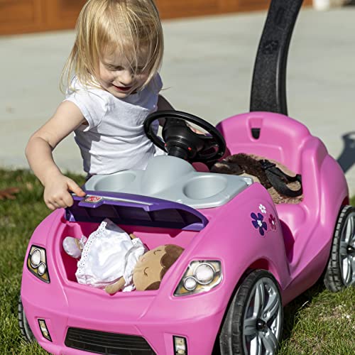 Step2 Whisper Ride II Ride On Push Toy Car, Pink – Ride On Car with Included Seat Belt, Easy Storage and Transport, Makes a Great Stroller Alternative | The Storepaperoomates Retail Market - Fast Affordable Shopping