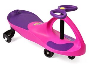 The Original PlasmaCar by PlaSmart – Pink | Purple – Ride On for Ages 3 Years and Up – No Batteries, Gears or Pedals – Twist, Turn, Wiggle for Endless Outdoor Fun- Sit Down Kids Riding Push Around Toy