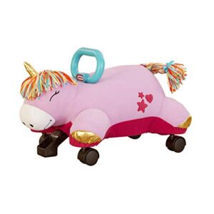 Little Tikes Unicorn Pillow Racer, Soft Plush Ride-On Toy for Kids Ages 1.5 Years and Up