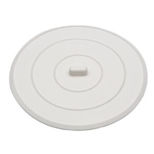 DANCO Flat Suction Sink Stopper, 5 Inch, White, 1-Pack (89042)