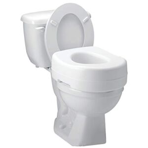 Carex Toilet Seat Riser – Adds 5 Inch of Height to Toilet – Raised Toilet Seat With 300 Pound Weight Capacity – Slip-Resistant
