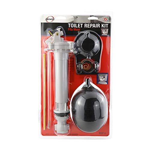 Danco 80816 Complete Toilet Repair Kit Fill Valve, Flapper, Rod, Float Replacement, White | The Storepaperoomates Retail Market - Fast Affordable Shopping