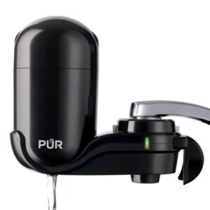 PUR Faucet Mount Water Filtration System, Black – Vertical Faucet Mount for Crisp, Refreshing Water, FM-2000B