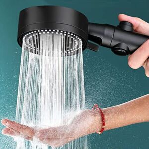 High Pressure Shower Head, Multi-functional Handheld Sprinkler With 5 Modes, 360°Adjustable Detachable Hydro Jet Shower Head with Pause Switch, All-round Filter for Bathroom