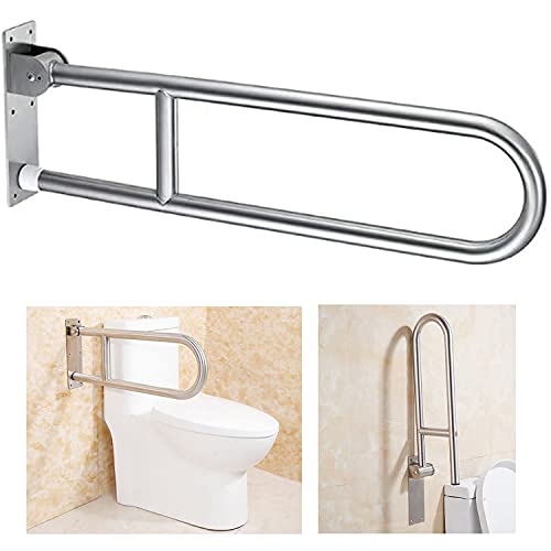 Handicap Grab Bars, Flip Up Bathroom Toilet Grab Bar, Wall Mount Handrails, 31.4 Inch Stainless Steel Handicap Shower Rails Provide Safety Grab for Pregnant Woman Elderly Disabled | The Storepaperoomates Retail Market - Fast Affordable Shopping