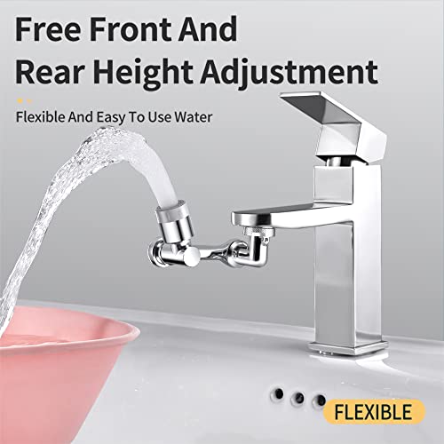 WONREFACT 1080° Swivel Sink Faucet Aerator, Big Angle Large Flow Dual Function Kitchen Faucets Adapter, Rotatable Bubbler Bathroom Tap Aerator Spraye | The Storepaperoomates Retail Market - Fast Affordable Shopping