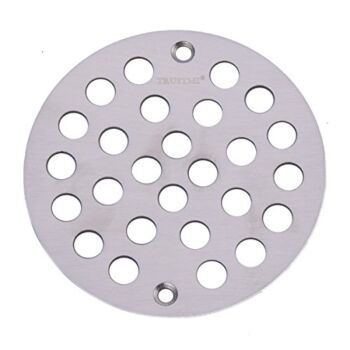 TRUSTMI 4 Inch Screw-in Shower Drain Cover Replacement Floor Strainer , Brushed Stainless | The Storepaperoomates Retail Market - Fast Affordable Shopping
