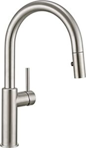 Darnok 79723SS Mia Kitchen Sink Faucet with Pull Down Sprayer, Stainless Steel