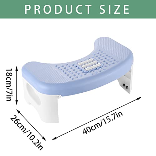 Foldable Toilet Stool, Bathroom Footstool for Children, Portable Anti-Slip Massage Poop Stool for Adults | The Storepaperoomates Retail Market - Fast Affordable Shopping