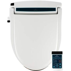 BidetMate 2000 Series Electric Bidet Heated Smart Toilet Seat with Unlimited Heated Water, Wireless Remote, Deodorizer, and Warm Air Dryer – Adjustable and Self-Cleaning – Fits Elongated Toilets