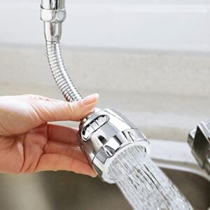 Kitchen Faucet Sprayer Attachment 360° Rotatable Anti-Splash Water Saving Tap Kitchen Faucet Head Faucet Extender with Universal Adapter Set Kitchen Sink Accessories Tools